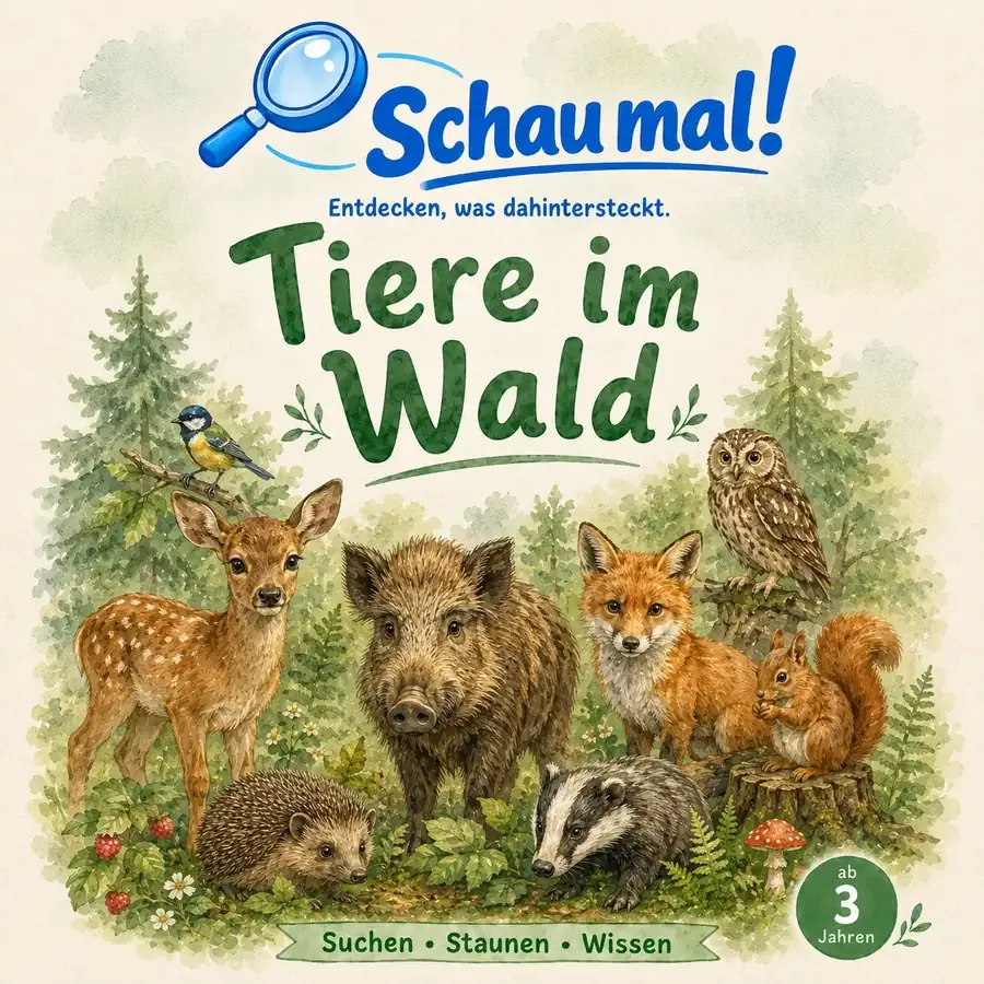 Tiere im Wald als Buchcover